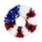 18&#x22; American Flag Tinsel Wreath by Celebrate It&#x2122;